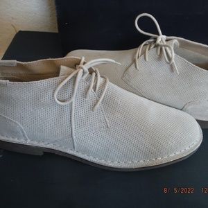 Men's Shoes Reaction by Kenneth Cole Soft Tan Suede Leather Shoes Size 12M